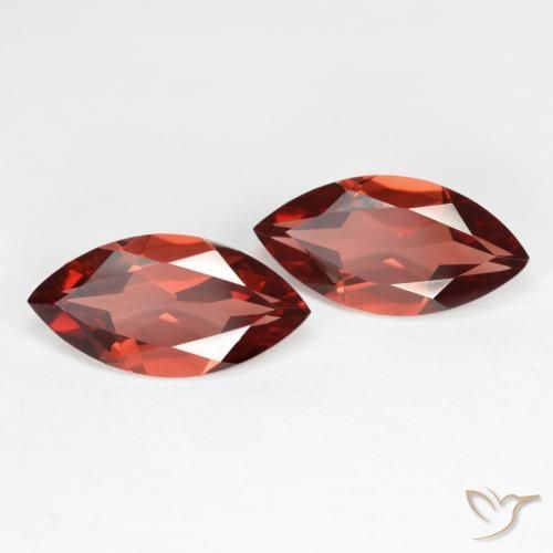 3.76 ctw Red Pyrope Garnet Stones, Natural Pyrope Garnet in Marquise Facet Shape for Sale