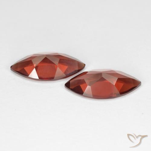 Pyrope Garnet Gemstones in 12.1 x 6 mm Size for Sale, Pyrope Garnet Stones in Dark Red Color