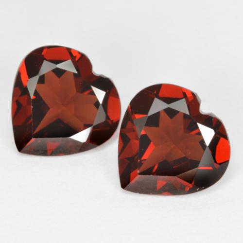 Merlot Red Pyrope Garnet Gem - 1.8ct Heart Facet (ID: 590697)