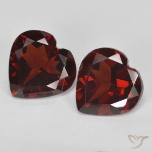 3.55ctw Natural Dark Red Pyrope Garnet, Heart, VS