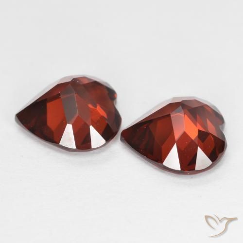 Pyrope Garnet Gemstones in 8 x 8 mm (calibrated) Size for Sale, Pyrope Garnet Stones in Currant Red Color