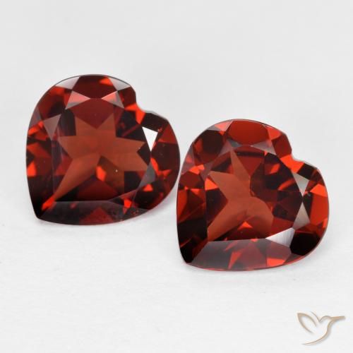 3.69ctw Natural Medium Red Pyrope Garnet, Heart, VS