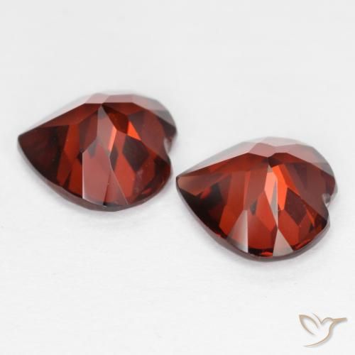 Pyrope Garnet Gemstones in 8 x 8 mm (calibrated) Size for Sale, Pyrope Garnet Stones in Medium Red Color