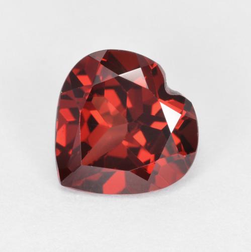 Rojo oscuro Granate Piropo Gema - 2.2ct Forma de corazón (ID: 594226)