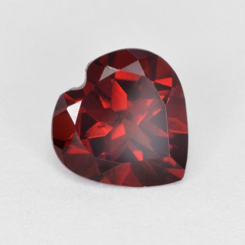 Rojo sangre intenso Granate Piropo Gema - 1.9ct Forma de corazón (ID: 594231)