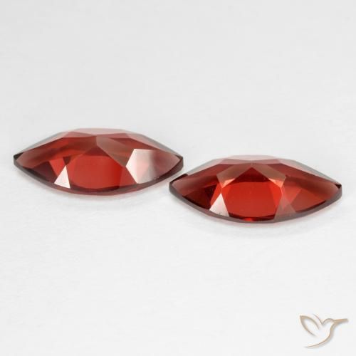 Pyrope Garnet Gemstones in 12 x 6 mm Size for Sale, Pyrope Garnet Stones in Dark Red Color