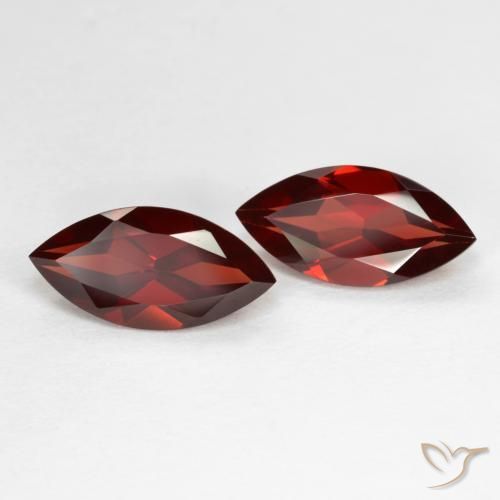 4.37 ctw Red Pyrope Garnet Stones, Natural Pyrope Garnet in Marquise Facet Shape for Sale