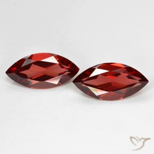 3.77ctw Natural Deep Scarlet Red Pyrope Garnet, Marquise, VVS-VS