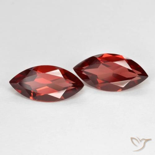3.77 ctw Red Pyrope Garnet Stones, Natural Pyrope Garnet in Marquise Facet Shape for Sale