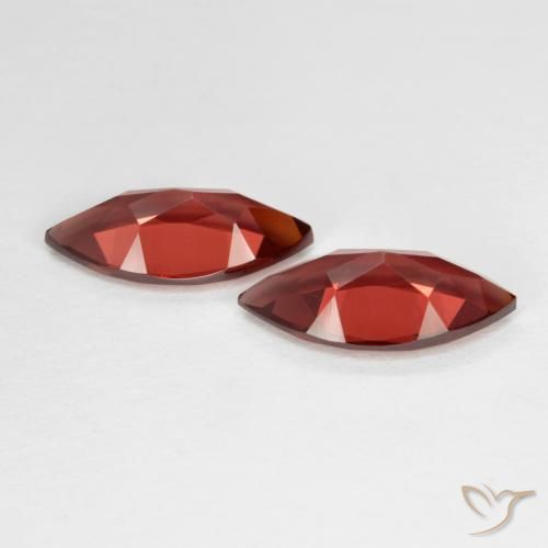 Pyrope Garnet Gemstones in 12.1 x 6 mm Size for Sale, Pyrope Garnet Stones in Deep Scarlet Red Color