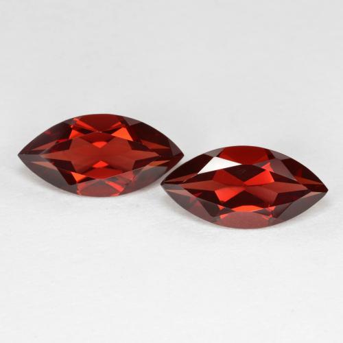 Deep Red Pyrope Garnet Gem - 2ct Marquise Facet (ID: 601132)