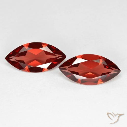 3.35 ct Marquise Cut Pyrope Garnet, 12.1 x 6 mm From Mozambique, Photo A