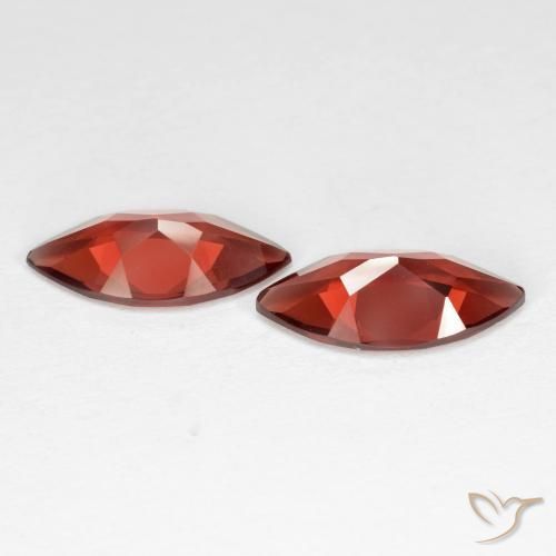 Pyrope Garnet Gemstones in 12.1 x 6 mm Size for Sale, Pyrope Garnet Stones in Dark Red Color