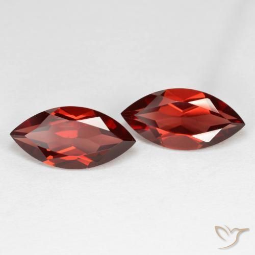 4.21 ctw Red Pyrope Garnet Stones, Natural Pyrope Garnet in Marquise Facet Shape for Sale