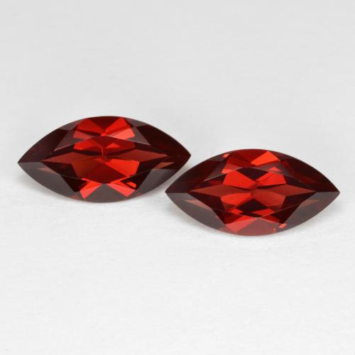 Deep Red Pyrope Garnet Gem - 2.2ct Marquise Facet (ID: 601139)