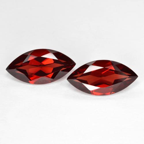 Currant Red Pyrope Garnet Gem - 2.1ct Marquise Facet (ID: 601163)