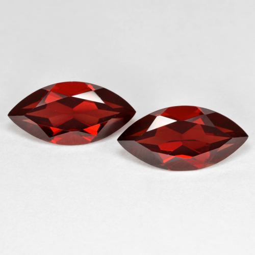 Rouge foncé Grenat Pyrope gemme - 2.2ct Marquise facette (ID: 601365)