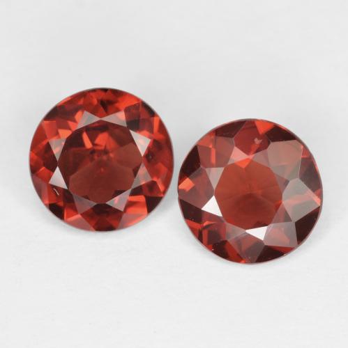Merlot Red Pyrope Garnet Gem - 0.8ct Round Facet (ID: 614340)