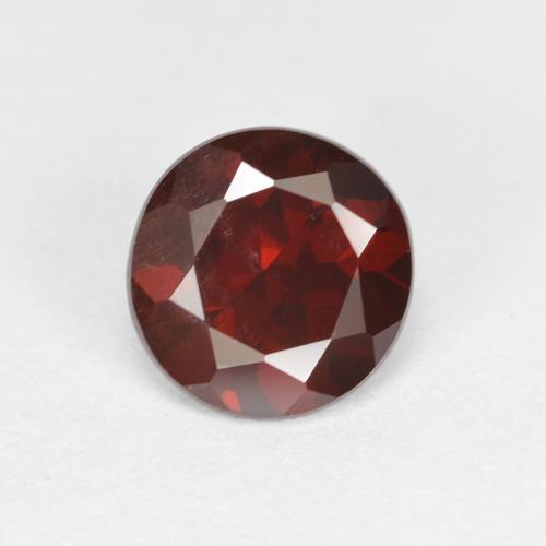 Granate Piropo Faceta Redonda de 0,93 ct de Mozambique, Dimensión 5,9mm, Claridad vvs-vs, Piedra preciosa natural No tratado, 1 pieza de Granate Piropo en color Rojo oscuro, Dureza Mohs de 6.5 - 7.5 Adecuado para joyas de uso diario, Photo A
