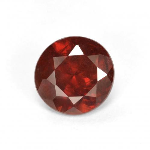Medium Red Pyrope Garnet Gem - 0.9ct Round Facet (ID: 618977)
