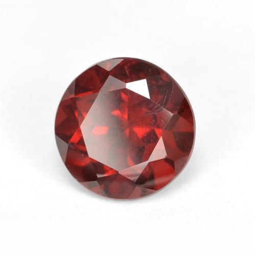 1.74 ct Red Pyrope Garnet Stone, Natural Pyrope Garnet in Round Facet Shape for Sale