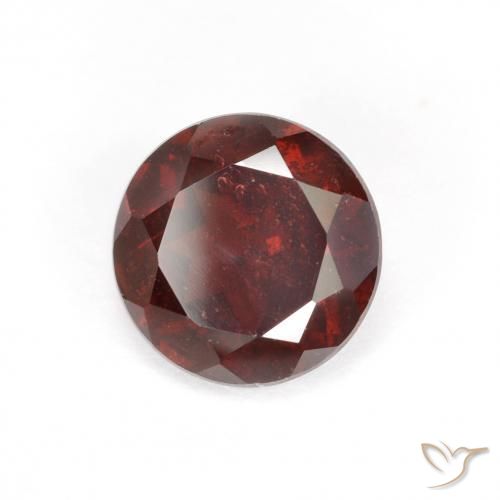 1.70 ct Red Pyrope Garnet Stone, Natural Pyrope Garnet in Round Facet Shape for Sale