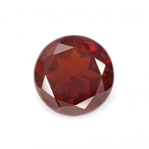 Granate Piropo Roja Faceta Redonda de 1.55 ct de Mozambique, dimensión 7mm, piedra preciosa natural No tratado, claridad VS, Granate Piropo de 1 pieza en color Rojo grosella, dureza Mohs de 6.5 - 7.5 Adecuado para joyas de uso diario, Photo A