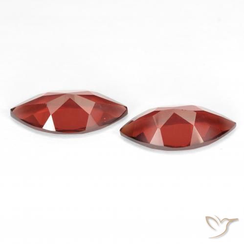 Pyrope Garnet Gemstones in 12.1 x 5.9 mm Size for Sale, Pyrope Garnet Stones in Sangria Red Color