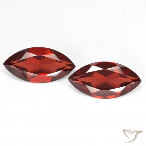 3.75 ct Marquise Cut Pyrope Garnet, 12 x 6 mm From Mozambique, Photo A