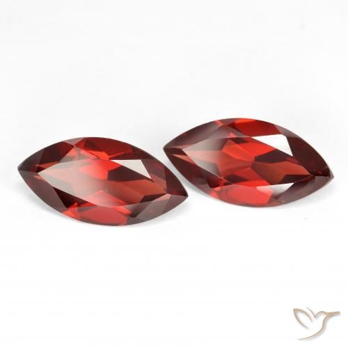 3.75 ctw Red Pyrope Garnet Stones, Natural Pyrope Garnet in Marquise Facet Shape for Sale