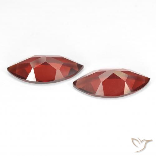 Pyrope Garnet Gemstones in 12 x 6 mm Size for Sale, Pyrope Garnet Stones in Medium Red Color