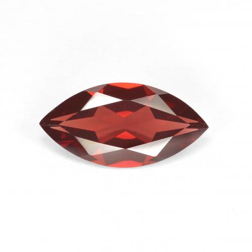 12,2 x 6,1mm roter Pyrop-Granat im Marquise Schliff aus Mosambik, Gewicht 1,98 ct, Garantiert echter Edelstein in VVS-VS Reinheit, 1 Stück Pyrop-Granat - die Farbe ist Johannisbeere Rot, Mohs-Härte von 6,5 - 7,5 Geeignet für den täglichen Gebrauch im Schmuck, Photo A