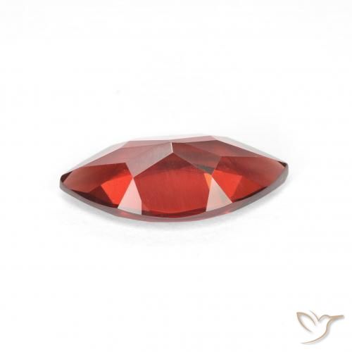 Pyrope Garnet Gemstone in 12 x 6 mm Size for Sale, Pyrope Garnet Stone in Currant Red Color