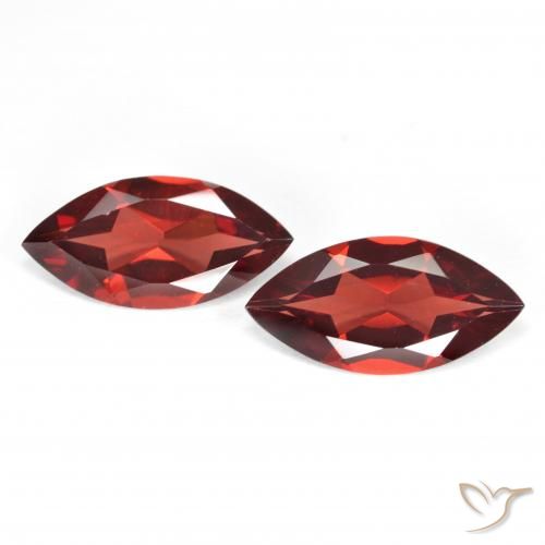 3.37 ct Marquise Cut Pyrope Garnet, 12 x 5.7 mm From Mozambique, Photo A