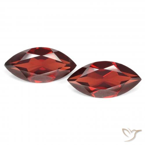 3.89ctw Natural Medium Red Pyrope Garnet, Marquise, VVS-VS