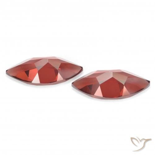 Pyrope Garnet Gemstones in 12.1 x 6 mm Size for Sale, Pyrope Garnet Stones in Medium Red Color