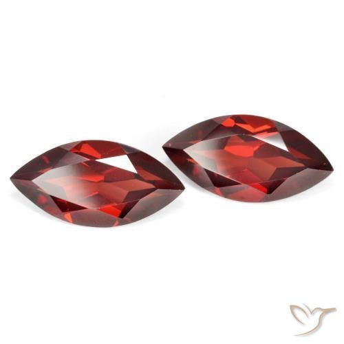 4.09 ctw Red Pyrope Garnet Stones, Natural Pyrope Garnet in Marquise Facet Shape for Sale
