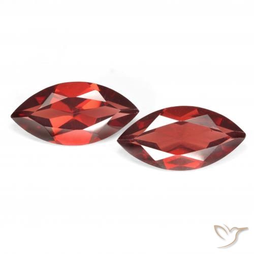 3.96ctw Natural Medium Red Pyrope Garnet, Marquise, VVS-VS