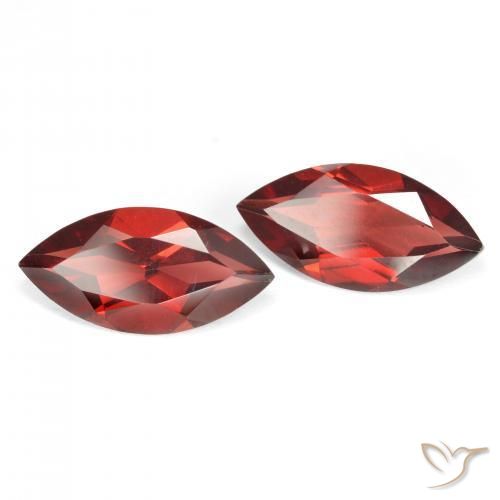 3.96 ctw Red Pyrope Garnet Stones, Natural Pyrope Garnet in Marquise Facet Shape for Sale