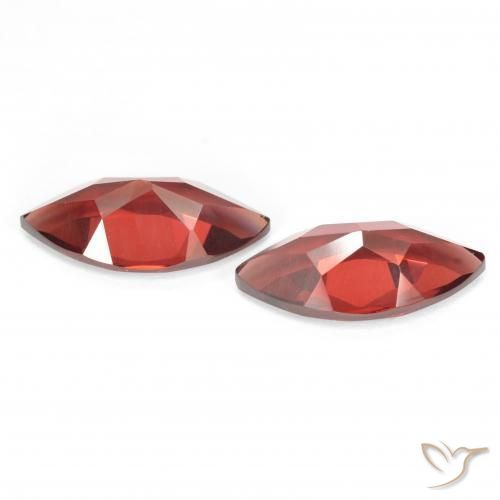 Pyrope Garnet Gemstones in 12.1 x 6 mm Size for Sale, Pyrope Garnet Stones in Medium Red Color