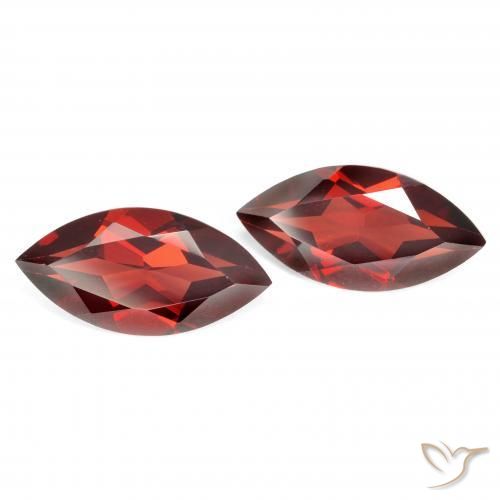 4.22 ctw Red Pyrope Garnet Stones, Natural Pyrope Garnet in Marquise Facet Shape for Sale