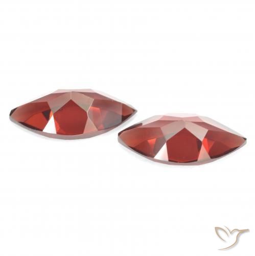 Pyrope Garnet Gemstones in 12.2 x 6.1 mm Size for Sale, Pyrope Garnet Stones in Currant Red Color