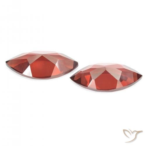 Pyrope Garnet Gemstones in 12 x 6 mm Size for Sale, Pyrope Garnet Stones in Medium Red Color