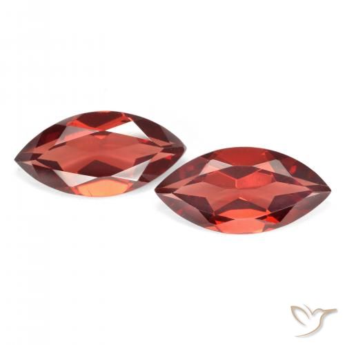 3.8 ct Marquise Cut Pyrope Garnet, 12 x 6 mm From Mozambique, Photo A