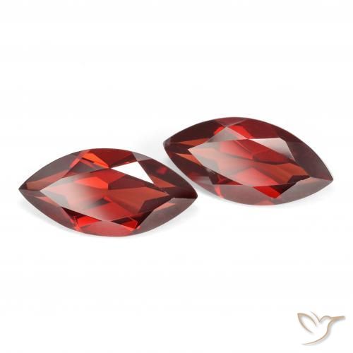 4.17 ctw Red Pyrope Garnet Stones, Natural Pyrope Garnet in Marquise Facet Shape for Sale