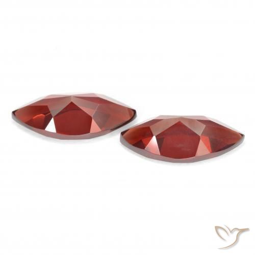 Pyrope Garnet Gemstones in 12.1 x 5.9 mm Size for Sale, Pyrope Garnet Stones in Medium Red Color