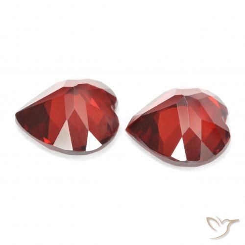 Pyrope Garnet Gemstones in 8 x 8 mm (calibrated) Size for Sale, Pyrope Garnet Stones in Medium Red Color