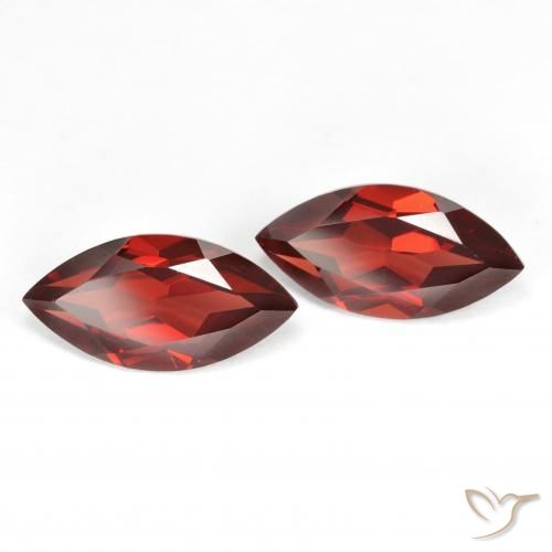 4.41 ctw Red Pyrope Garnet Stones, Natural Pyrope Garnet in Marquise Facet Shape for Sale