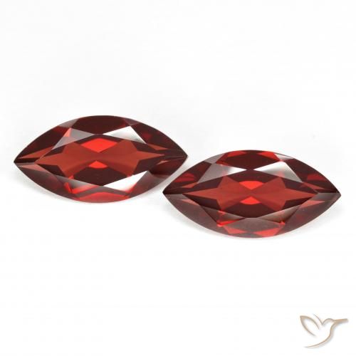 3.89ctw Natural Currant Red Pyrope Garnet, Marquise, VVS-VS