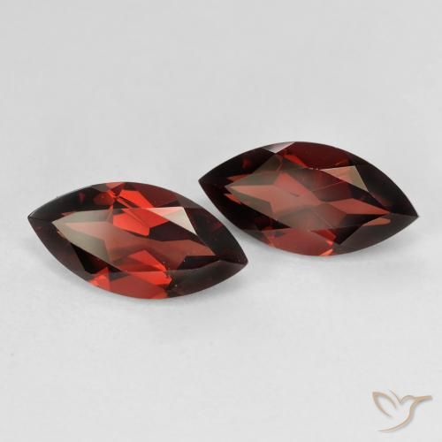 4.37 ctw Red Pyrope Garnet Stones, Natural Pyrope Garnet in Marquise Facet Shape for Sale